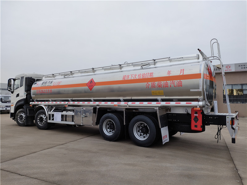 國(guó)六東風(fēng)天龍柴汽油25.2方鋁合金油罐車